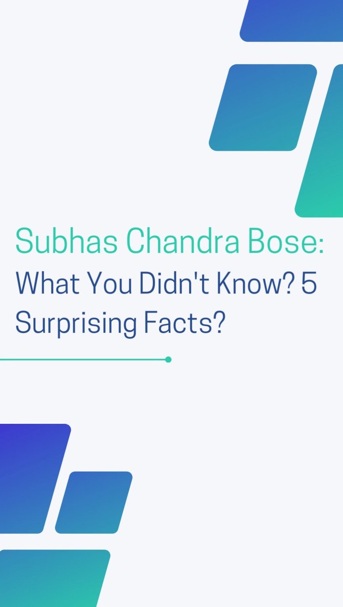 Beyond the textbooks: 5 fascinating facts about Netaji Subhas Chandra Bose that will leave you inspired and in awe of his journey for India's independence.

Link: bit.ly/48dEZcF