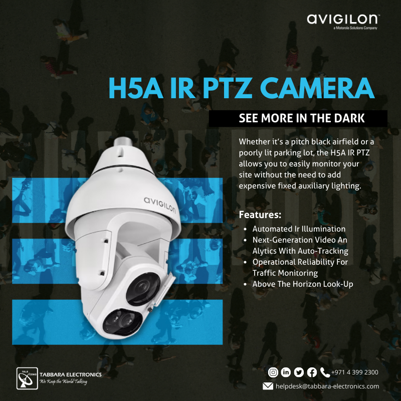 HSCSystem's tweet image. Avigilon H5A IR PTZ Camera stands as a robust and advanced surveillance solution tailored to enhance event security. 

#TabbaraElectronics  #avigilon #abudhabi #dubai  #middleeast #uae  #AvigilonH5A #EventSecurity  
#ملتزمون_ياوطن
#نتصدر_المشهد