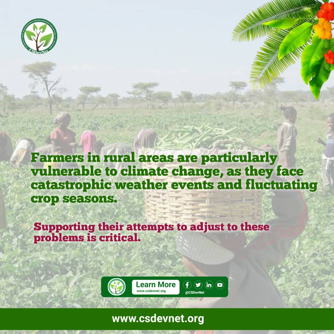 Let's take action in ensuring access to affordable insurance for crop losses, and facilitating community based climate adaptation initiatives for farmers in rural areas.

#WhatHasChanged ?
#AgriculturalAdaptation

#Yaf_Nigeria #Yaf_Africa
