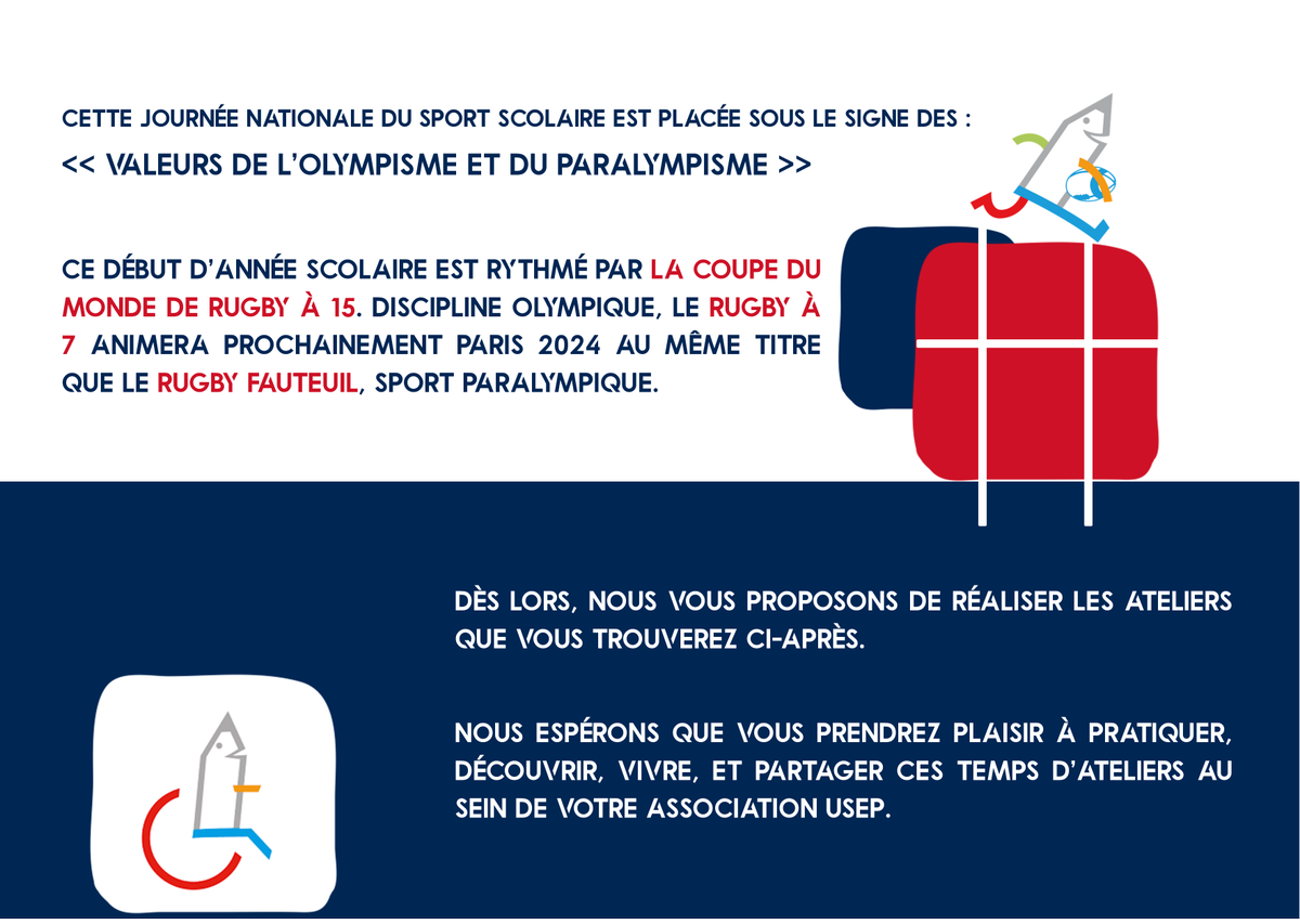 usep17's tweet photo. J-2 pour la #JNSS2023! APS, quiz, débat autour des valeurs olympiques et paralympiques pour les associations #Usep (17).  

Plus d'infos 👇 
https://t.co/3frPyEWfKA

@education_gouv @Sports_gouv @AGEEM_National @AncpAf @laligue @usepnationale @DSDEN17 @cpdeps17 @departement17 https://t.co/W3ezYCdf3q