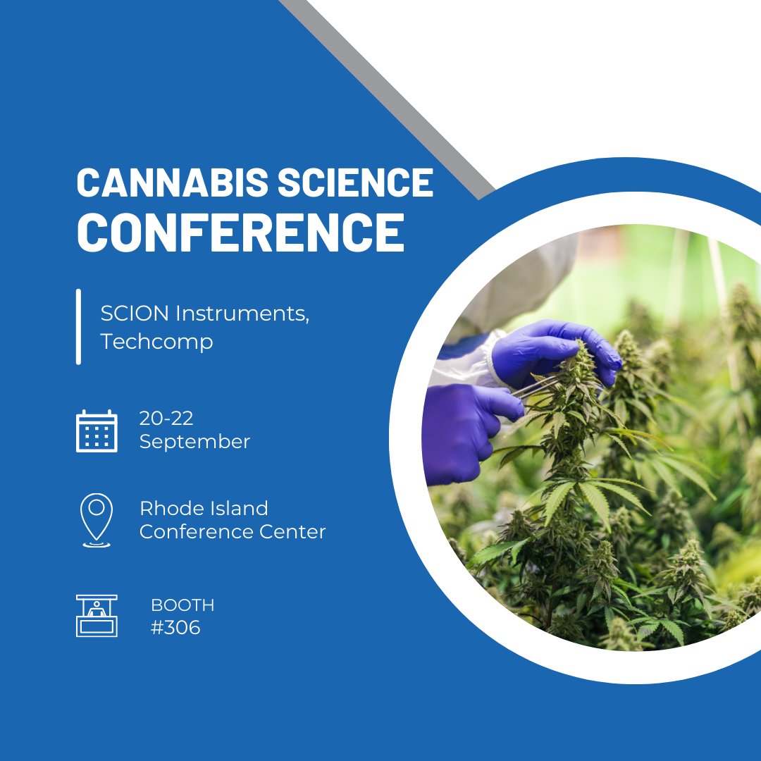 Don’t forget to join us this week at <a href="/CannaSciCon/">Cannabis Science Conference</a>.

When: 20-22 September
Where: Rhode Island Convention Center
Booth: #306.

Come by our booth to discover SCION Instruments solutions for the testing &amp; profiling of cannabis.

ow.ly/tnnL50PGiF3

#canscicon #canscicon23