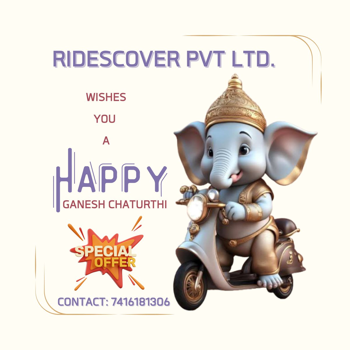 ridescover's tweet photo. Happy Ganesh Chaturthi ❤️ https://t.co/3ClSPcsxgN