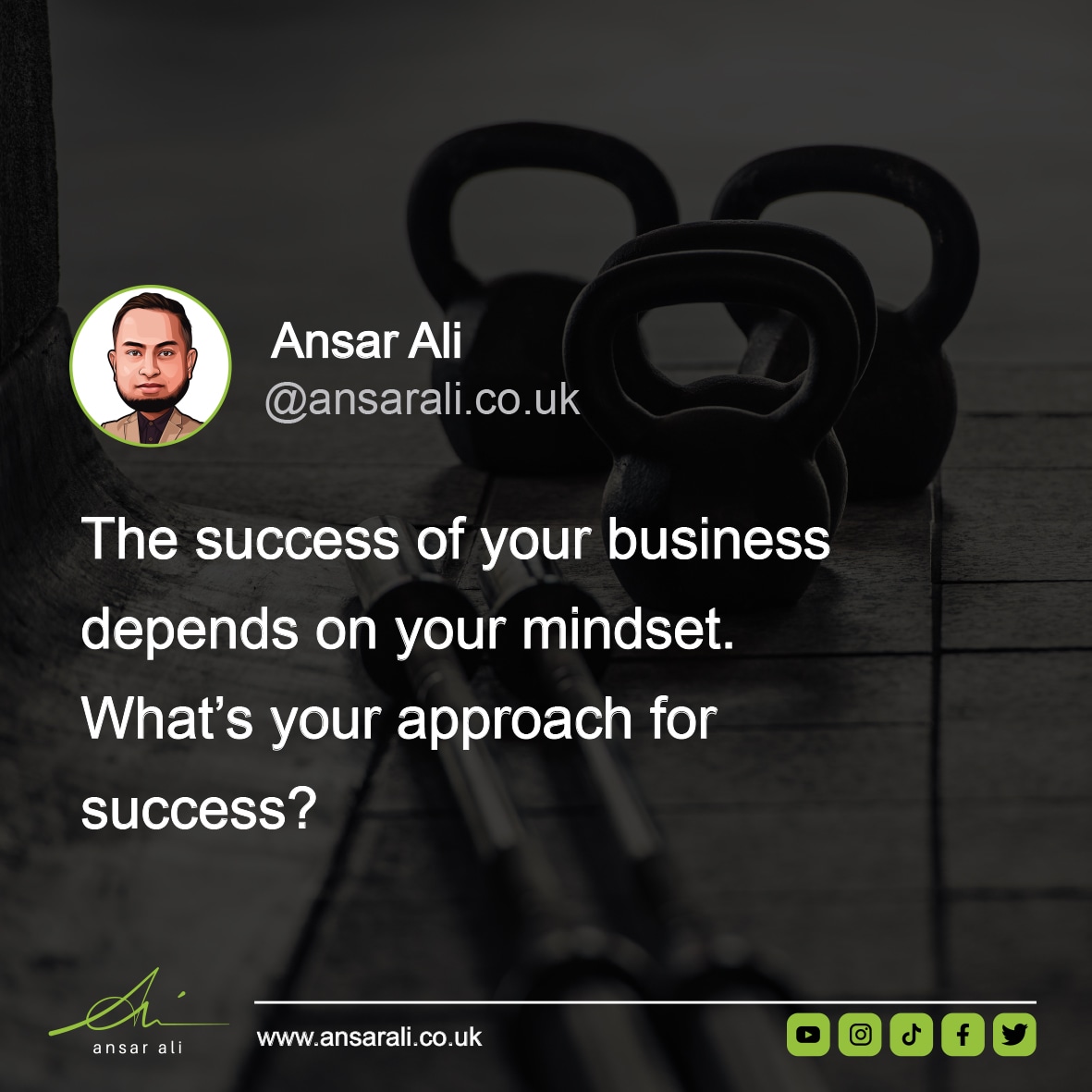 The success of your business depends on your mindset.

If you want to be successful, you need to be able to think positively and make the right decisions. This means having a positive mindset and an entrepreneurial mindset.

Is this you? or can you get there?