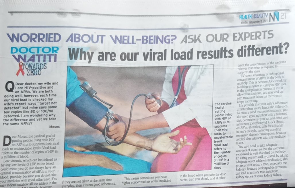 When you or your loved one is on ARVs, all must be done to ensure that a steady concentration of ARVs is maintained within the body, in order to have sustained viral load suppression. Let's remove barriers to adherence and increase enablers.