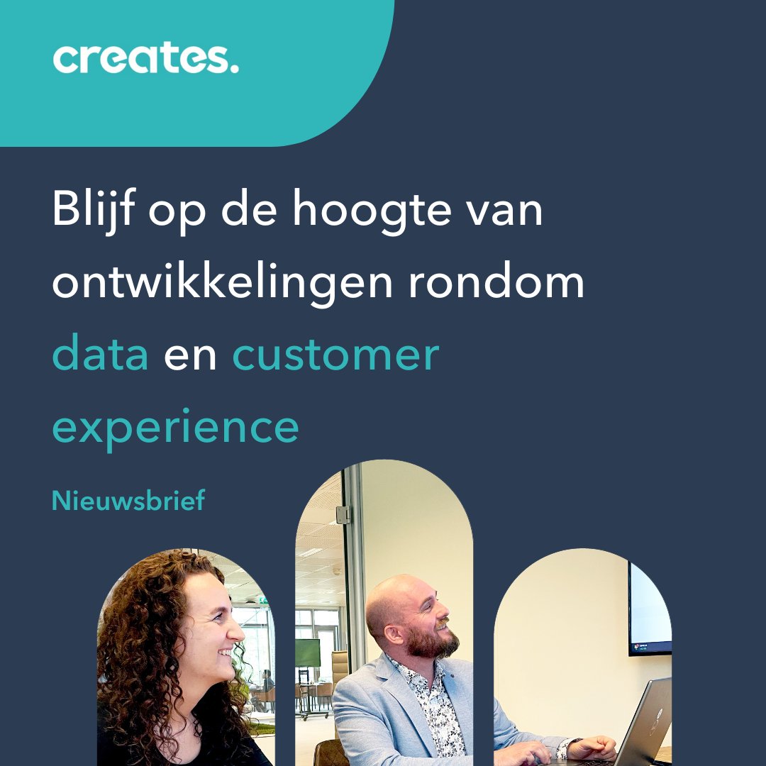 Createsbv's tweet photo. Wil jij ook op de hoogte gehouden worden rondom data en customer experience? Schrijf je dan in voor onze maandelijkse nieuwsbrief. Het is de manier om op de hoogte te blijven van onze ervaring en best practices. https://t.co/5pq1ogKVTk 
#nieuwsbrief #data #customerexperience https://t.co/10VqnfloSy