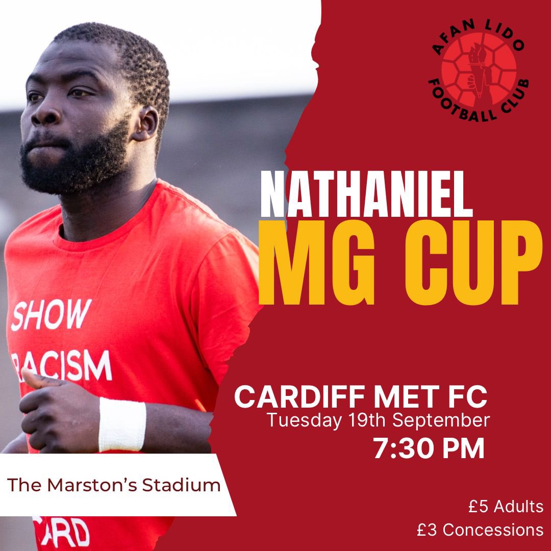 CPDLidoAfan's tweet image. Tomorrow is league cup day! 

We welcome the capital city’s only top flight club to the Marston’s Stadium as we host @CardiffMetFC in the Nathaniel MG Cup. 

Kick off is at 7.30pm

#nathanielmgcup