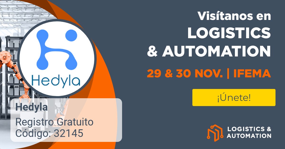 hedylalogistics's tweet image. ¡Estamos preparados para el evento del año, @LogisticsSpain!

🗓️29 y 30 de noviembre.
📍 @IFEMA - Madrid

Consigue ya tu invitación gratuita en el siguiente enlace: register.visitcloud.com/survey/3b4cgaz…

¡Te esperamos en el stand TD3 !
#LogisticsFair #Empack2023 #LogisticsAndAutomation