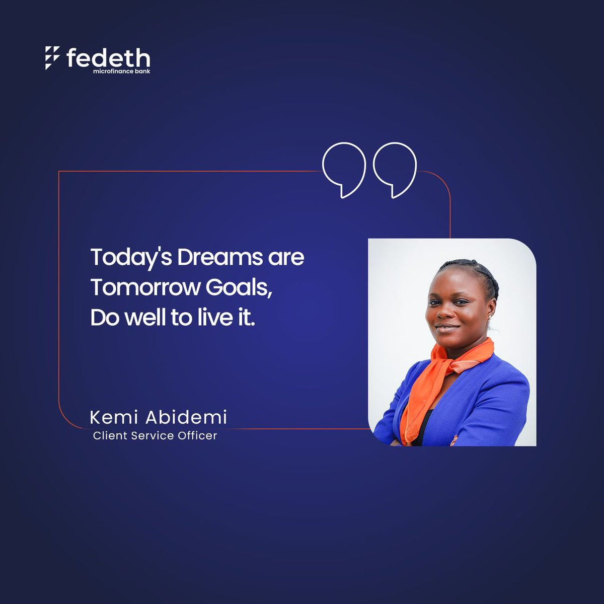 clearpaymfb's tweet image. Do not just stop at dreaming. 
Plan, prepare and execute.

Success is deliberate so take that bold step to achieve it this week.

#fedethmfb #microfinancebank #finance #mondaymotivation