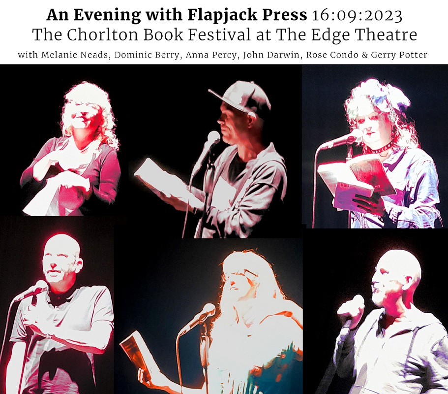 Hugest of thanks to <a href="/ChorltonBF/">ChorltonBookFestival</a>, <a href="/TheEdgeMcr/">The Edge</a> &amp; <a href="/DPMiddleton/">Danny Middleton</a> for Saturday's marvellous event, to our performers Melanie Neads, Dominic Berry, <a href="/AMDPPoet/">Anna Percy</a>, <a href="/DarwinPoet/">John Darwin</a>, <a href="/GerryPoetry/">Gerry Potter Poetry</a> &amp; <a href="/rose_condo_poet/">Rose Condo</a> - and to all who came along. 
See chorltonbookfestival.co.uk for more festival events.