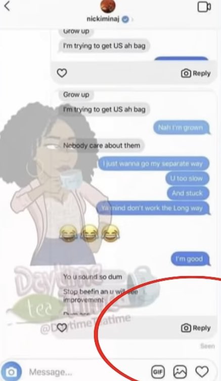 HotshotRadio1's tweet photo. #KennethPetty ‘s Ex girl #RedboneNoe was sending #NickiMinaj screenshots of her DM convo with Kenneth, when he was saying he was just trying to get a bag from Nicki. Nicki was also deleting Redbone’s public messages. #SurvivingThePettys https://t.co/YUsK5GDq8l