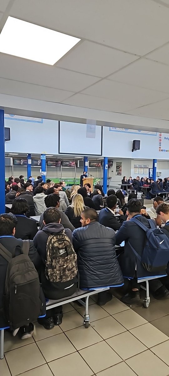 Hustings for headboy/ girl delighted to be able to listen to the fantastic speeches from the candidates.