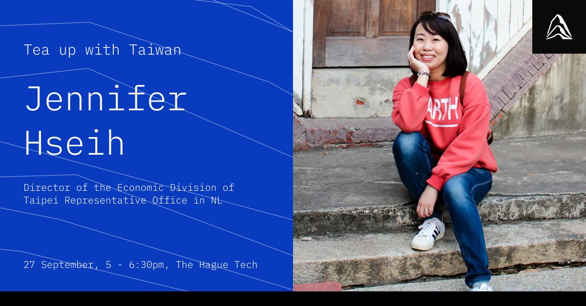 🍵 Dive into Taiwan's Tech Landscape with Jennifer Hsieh at "Tea Up with Taiwan"! As Director of the Economic Division of Taipei Rep. Office in NL, she'll unveil Taiwan's dynamic innovations.

📅 Sept 27, 5-6:30pm CEST <a href="/TheHagueTech/">THE HAGUE TECH</a> 

RSVP👉 shorturl.at/swyVZ

 #Innovation