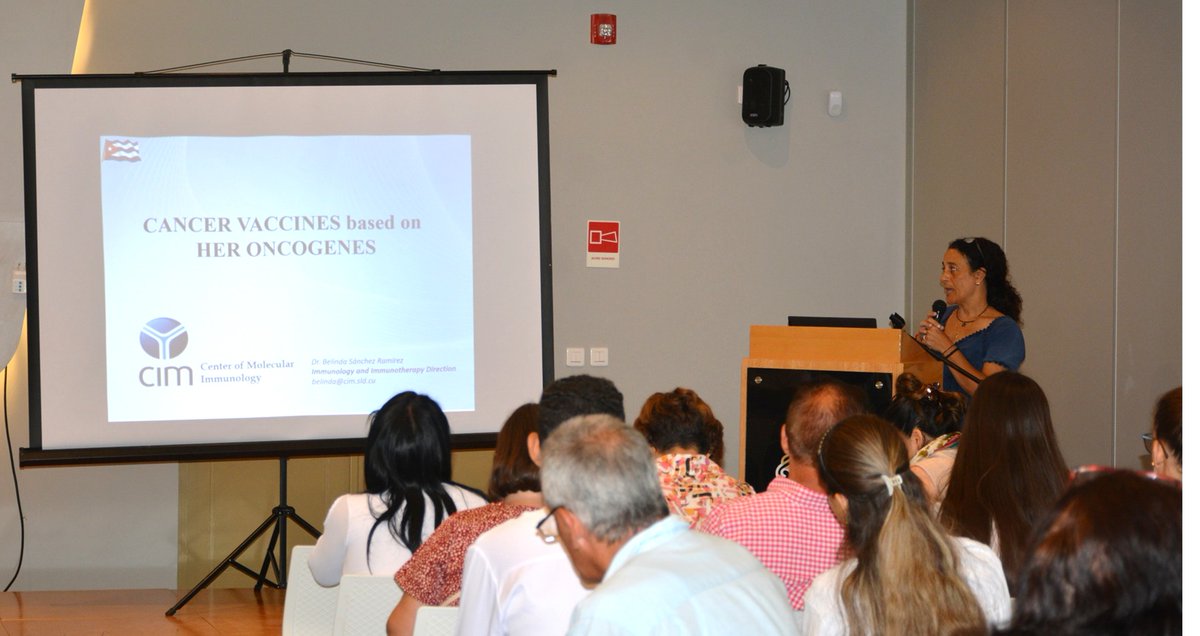 En el marco del IV Simposio Internacional #Cáncer2023; nuestra Dra. Belinda Sánchez Ramírez, hizo su presentación ¨Cancer Vaccines based on her oncogenes¨.#CienciadeCompromiso