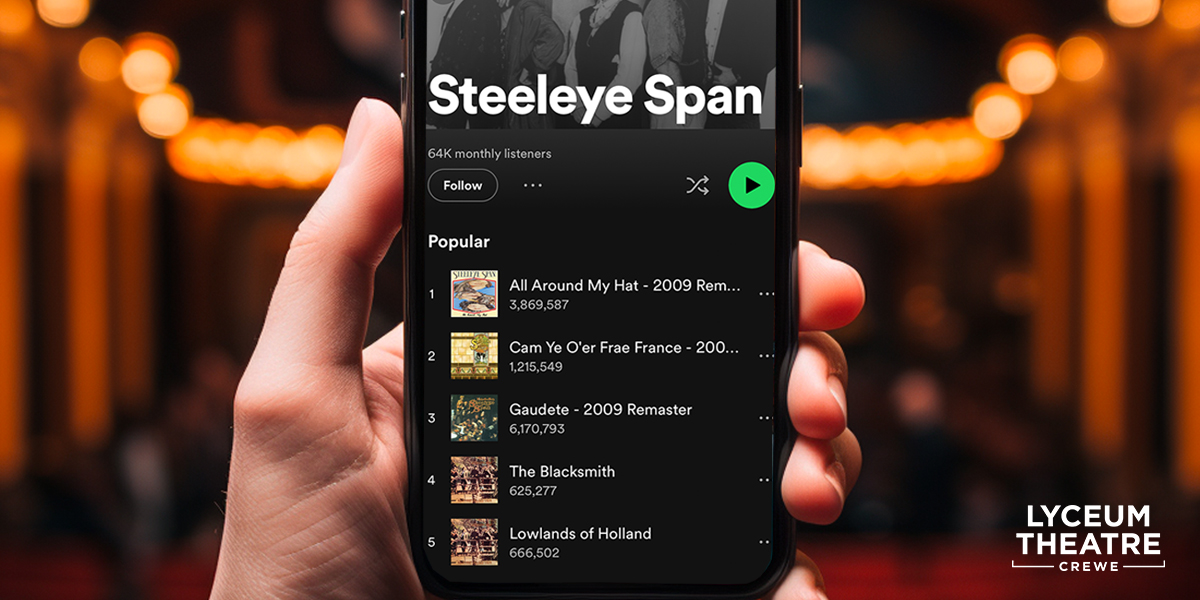 🎶✨ @steeleye_span fans, we want to know: Which Steeleye Span song is your ultimate jam, the one you can't stop playing? 🤔🎵 Share your favorite tune below! And don't forget, the 50th Anniversary Tour is coming to Crewe on 13th November at 7:30 PM 🎫 eu1.hubs.ly/H05qNmH0