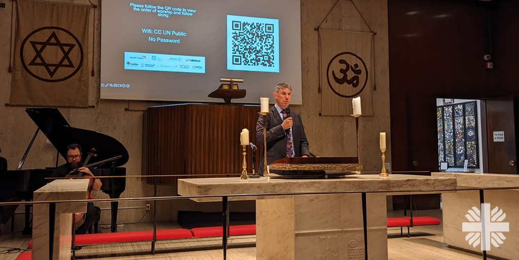 Caritas Internationalis Secretary General @AlistairDutton  was delighted to participate today in the ecumenical prayer service for children and young people at the #UNGA78
@WorldVision @LutheranWorld
@IamCaritas @Oikoumene @AnglicanUN
@ActAllianceEU @EpiscopalUN @UN