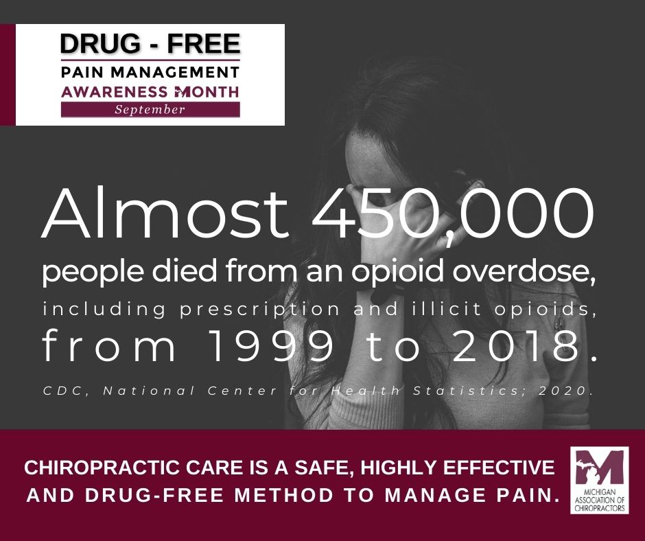 Studies have quantitatively shown that access to drug-free chiropractic care as a front-line treatment ahead of opioid medication dramatically decreases the use of opioid prescriptions among musculoskeletal pain patients. Chiropractic can help alleviate the opioid epidemic!