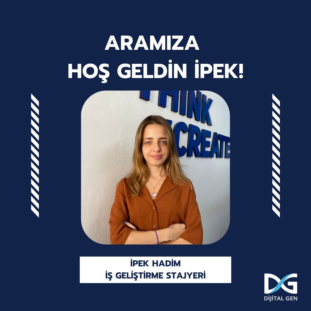 Aramıza hoş geldin, İpek!

Seninle güzel işlere imza atacağımıza eminiz.🌟

#dijitalgen #işgeliştirme #yazılım