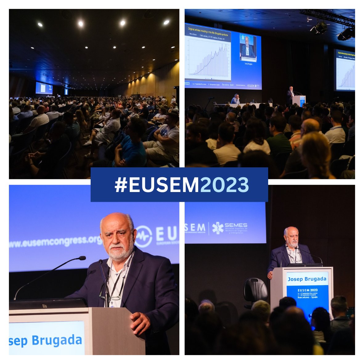 Dr Josep Brugada's session was a great success! @ #EUSEM2023. Don't miss the Emergency Medicine Day campaign if you want to get involved @15:00 @the Podium behind the EUSEM booth #42 Download the app eusemcongress.org #EUSEM #EmergencyMedicine #healtheducation
