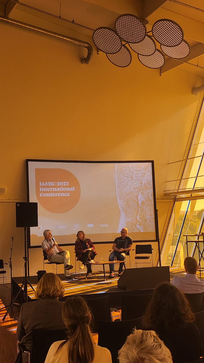 CMCIreland's tweet photo. In the Great Amber Hall in Liepāja, Latvia last weekend for this year’s IAMIC conference - CMC’s Jonathan Grimes pictured at panel discussion with IAMIC President and VP
📸 @annamurraymusic
#IAMIC https://t.co/O8ojo9CLyG