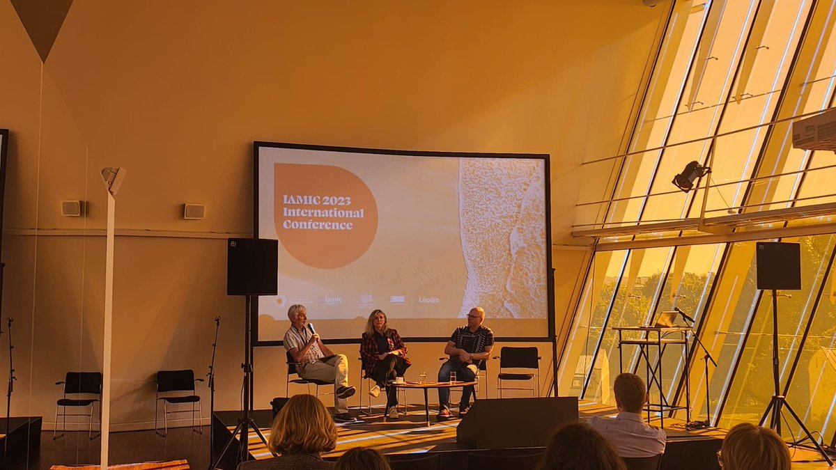 CMCIreland's tweet photo. In the Great Amber Hall in Liepāja, Latvia last weekend for this year’s IAMIC conference - CMC’s Jonathan Grimes pictured at panel discussion with IAMIC President and VP
📸 @annamurraymusic
#IAMIC https://t.co/O8ojo9CLyG