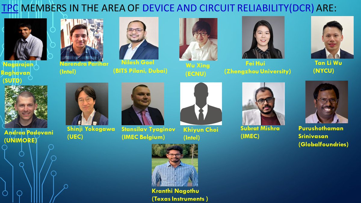 EDTM2024 (@edtm202460220) on Twitter photo 8th #IEEE #EDTM2024 Introduces to you our expert #technical #program committee members in the field of #Device and #Circuit Reliability (DCR) from #Academia and #Semiconductor #Industries8th #IEEE
<a href="/yogeshs36114738/">Yogesh S. Chauhan</a>
<a href="/MayankIISc/">Prof. Mayank Shrivastava</a>
<a href="/shubhamsahay93/">Shubham Sahay</a>
<a href="/GangulyUdayan/">Udayan Ganguly</a> 8th #IEEE #EDTM2024 Introduces to you our expert #technical #program committee members in the field of #Device and #Circuit Reliability (DCR) from #Academia and #Semiconductor #Industries8th #IEEE
<a href="/yogeshs36114738/">Yogesh S. Chauhan</a>
<a href="/MayankIISc/">Prof. Mayank Shrivastava</a>
<a href="/shubhamsahay93/">Shubham Sahay</a>
<a href="/GangulyUdayan/">Udayan Ganguly</a>