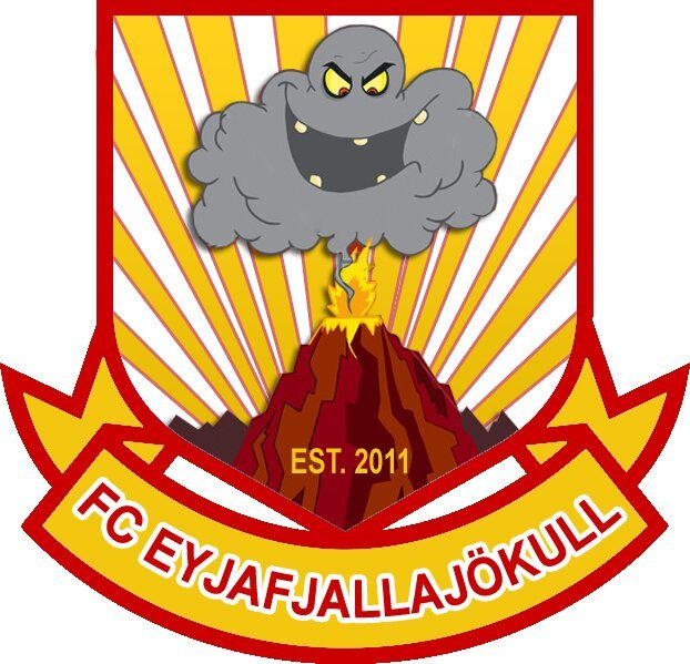 _forgottenfooty's tweet photo. 🇮🇸 Based in Akureyri, the home of another lost Icelandic club, are amateur side FC Eyjafjallajökull, who play in the Gulldeildin A.Ridill. 

They have easily the best badge we have ever seen, and we wanted to mention them for that reason alone 🌋 https://t.co/80pPObdk2l
