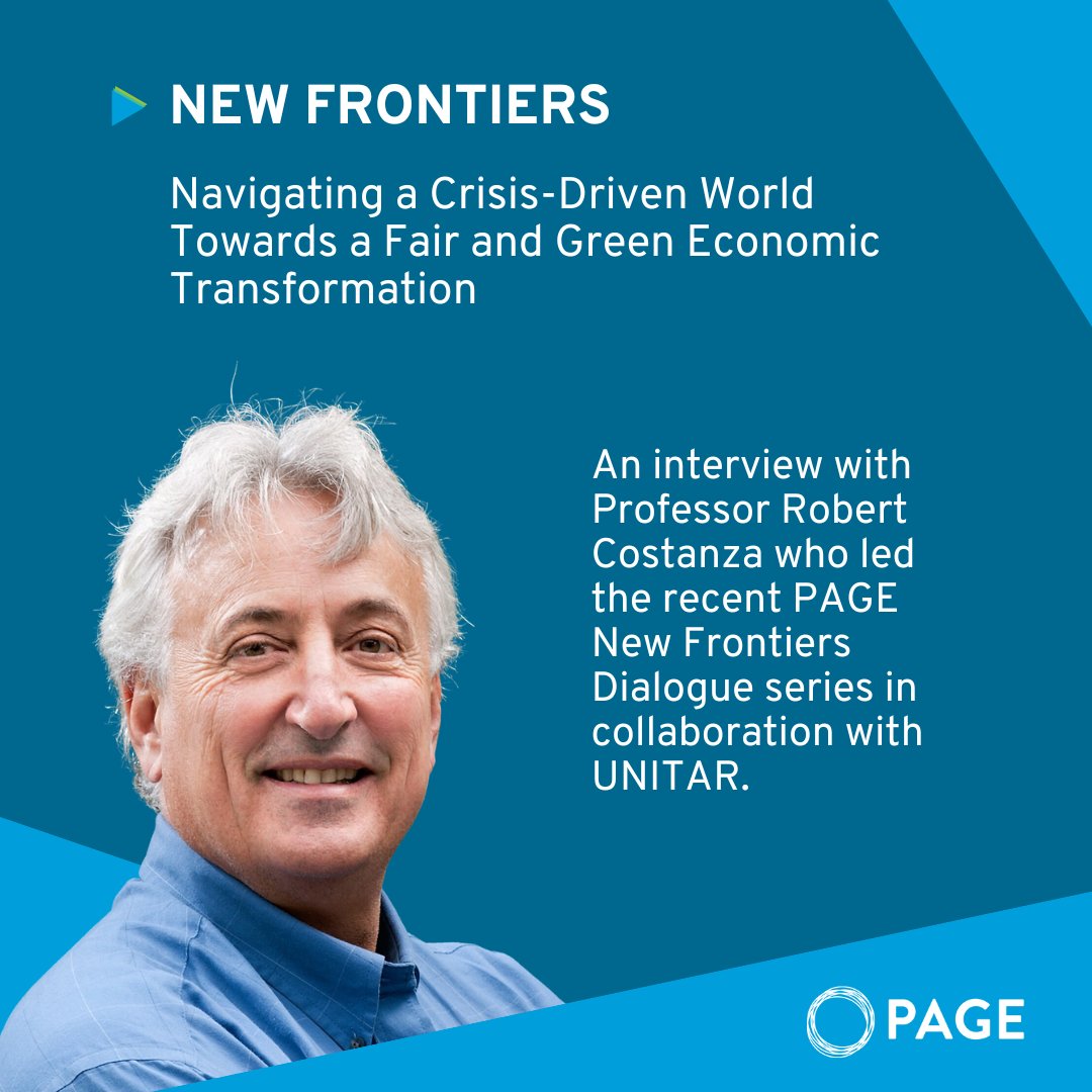 The New Frontiers Dialogues led by @UNITAR with @Robert_Costanza gathered insights on the challenges that a crisis-driven world presents to advancing a fair and green economic transformation, as well as identifying policy levers. Read the interview ➡️⤵️mtr.cool/xgroluowqm