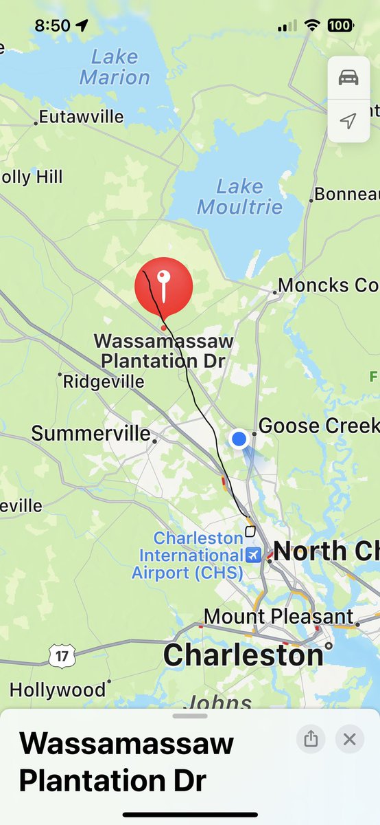 The F-35 is still missing. Someone who lives in Wassamassaw Plantation posted a jet flying very low came over her house about 1:30pm. I made a circle of where the pilot was found and drew a line where she lives so possibly the jet was heading in that direction. <a href="/TeamCharleston/">Joint Base Charleston</a>