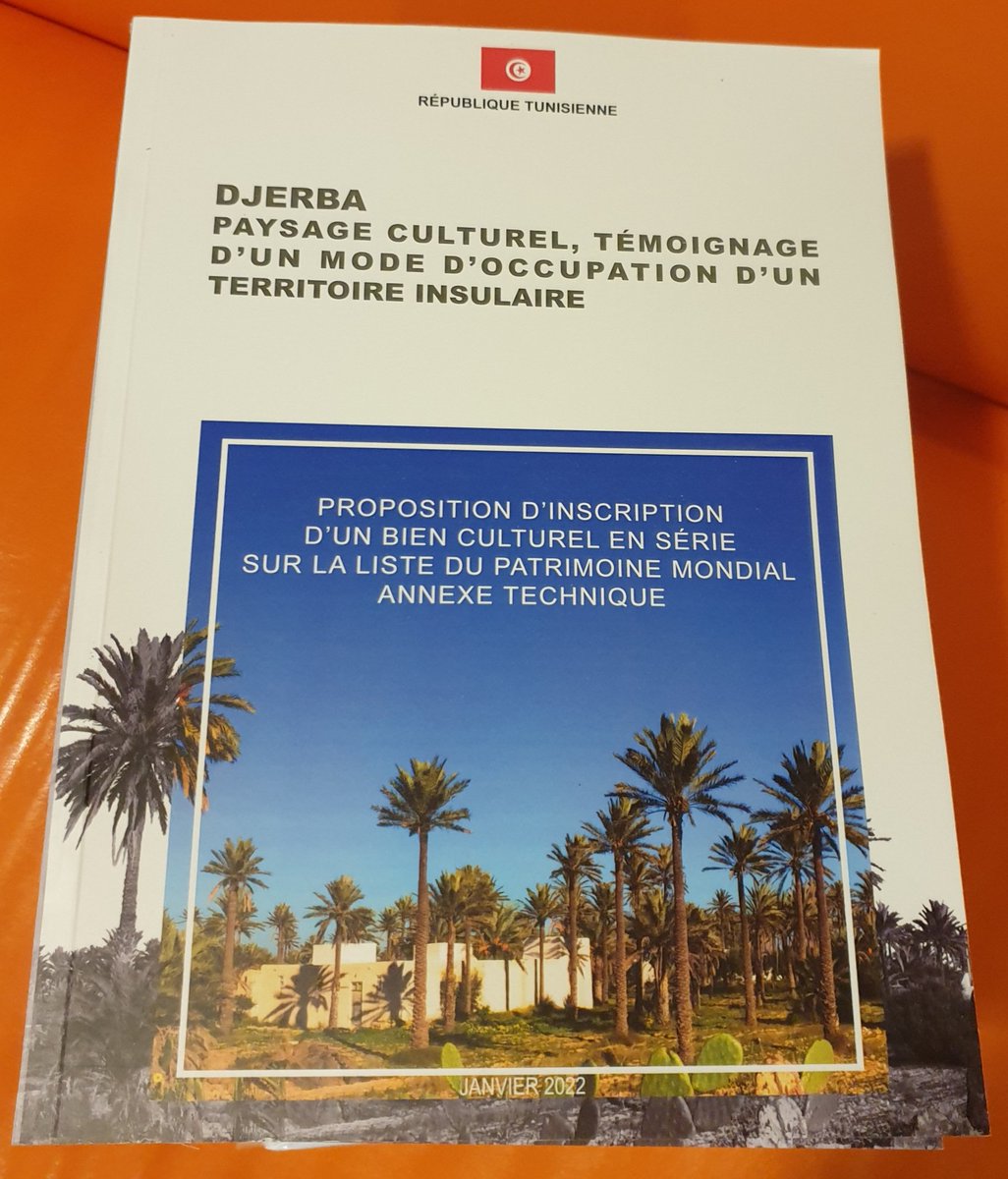 Très fier de l'inscript° de #Djerba au patrimoine mondial de l’#UNESCO
Belle inscript° &amp; long travail d'équipe
Honoré d'avoir en fév. 22 déposé &amp; défendu ce dossier 
فخور جدا بإدراج #جربة على لائحة  #يونسكو للتراث العالمي
ملف متميز وعمل جماعي دؤوب 
تشرفت بايداع ودعم الملف الرسمي