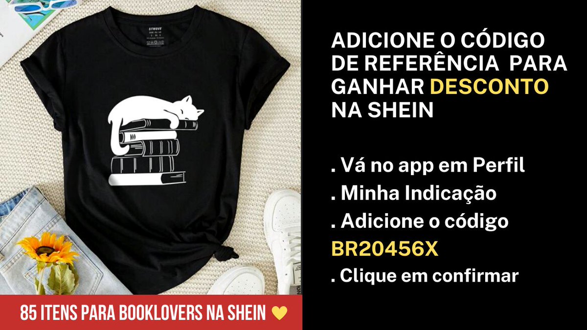literapolicial's tweet image. SHEIN | 85 produtos para booklovers ❤ literaturapolicial.com/2023/03/06/she… 

⭐ GANHE R$10 DE DESCONTO COMPRAS SHEIN 
🧧 Código de referência: BR20456X (vá em Perfil, Minha Indicação, adicione o código) 
🧧 Clique para receber o desconto na 1a compra shein.com/invite?utm_cam…