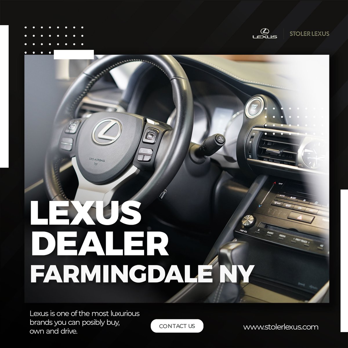LexusStoler's tweet photo. We hope that your day is full of good company, great food, and smooth drives.
Welcome to Stoler Lexus. Visit us today!
Learn more: https://t.co/6W0JV5OtWw
.
.
.
#stolerlexus #lexus #usedcars https://t.co/ZJqQLW81GE