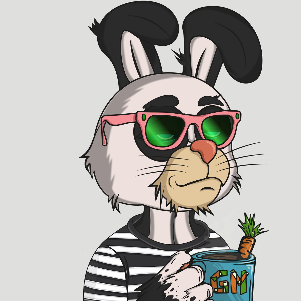 crypticmodeBTC's tweet photo. GM!! #RabbitFam #BTFD https://t.co/1VvGLpx1hS