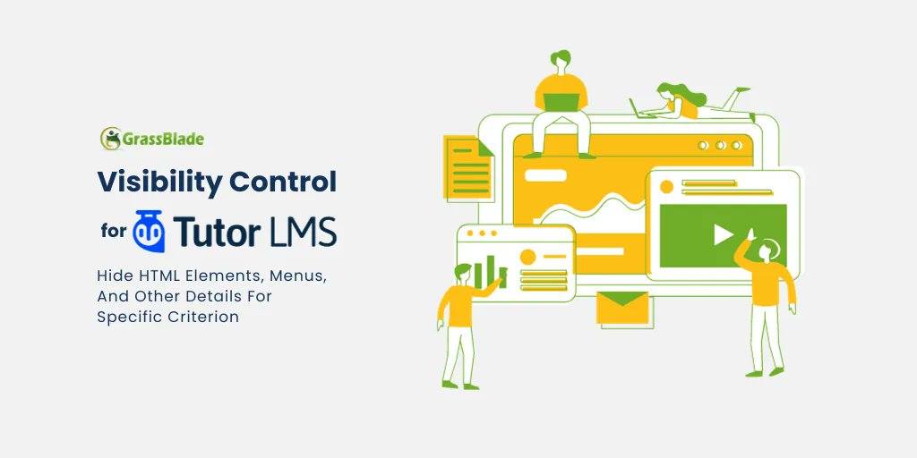 gbxapi's tweet image. Introducing Visibility Control for Tutor LMS! 
Now hide HTML elements, menus, &amp;amp; more based on specific criteria using CSS classes. Take your marketing/upsell/e-learning experience to the next level! 

Learn more: nextsoftwaresolutions.com/visibility-con…

#GrassBlade #TutorLMS @themeum