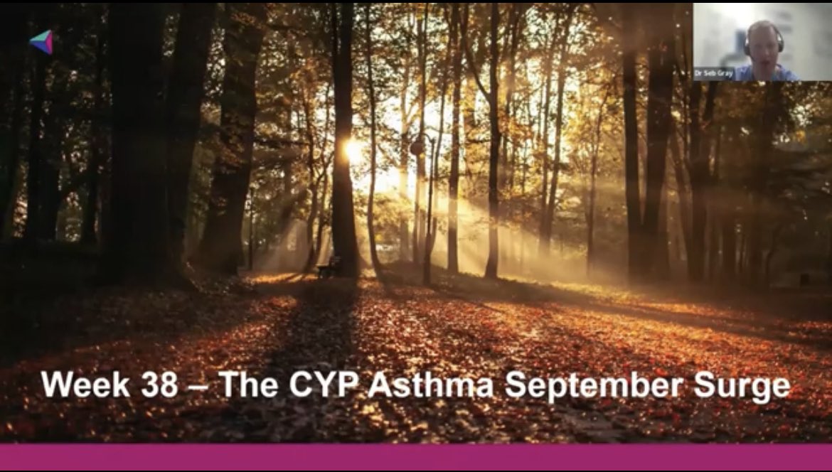 It’s #week38

Are you ready for the CYP asthma #SeptemberSurge ?

Link to last weeks free webinar with @TrudellMed below

#AskAboutAsthma