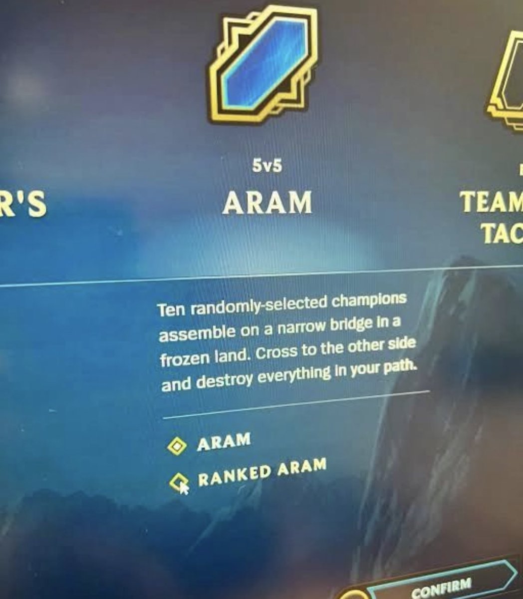 Had a dream where I open league of legends and this popped up