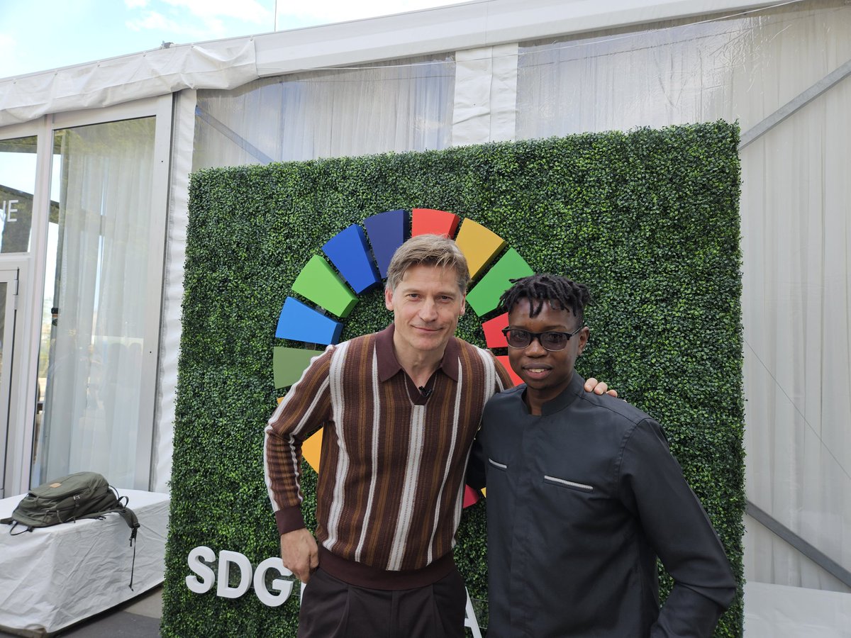 I had the pleasure of meeting @nikolajcw at #SDGDigitalDay. As a big fan, it was inspiring to have had him in the audience at my keynote speech about the work we are doing at @fixarwanda. #Generation17 #GlobalGoals