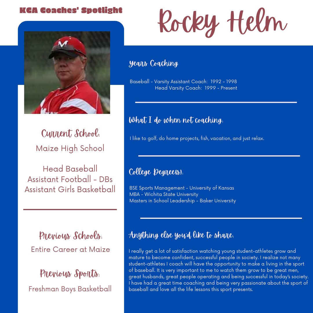 <a href="/MaizeBaseball/">Rocky Helm</a> <a href="/MaizeHSFootball/">Maize High Football</a> <a href="/MaizeLadyEagles/">Maize High Girls Basketball</a> @maizeeaglead