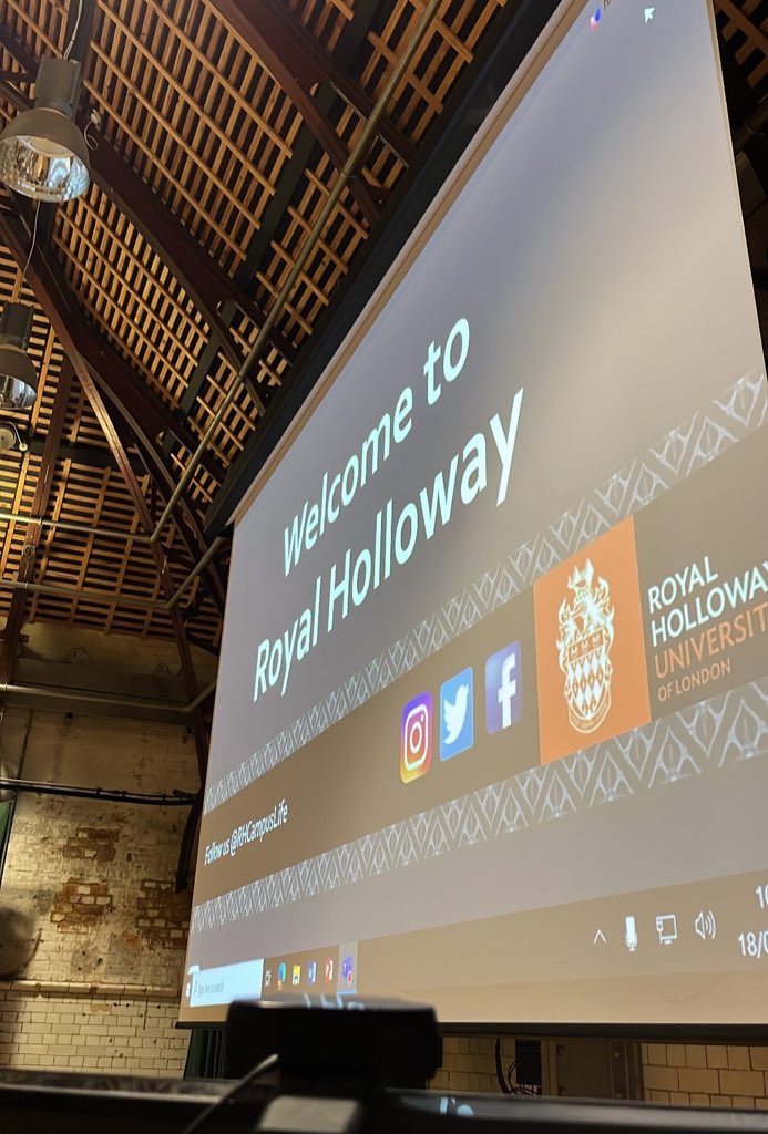 Central Inductions today 

My favourite answer to ‘How are you feeling about starting at Royal Holloway’

‘Slay’