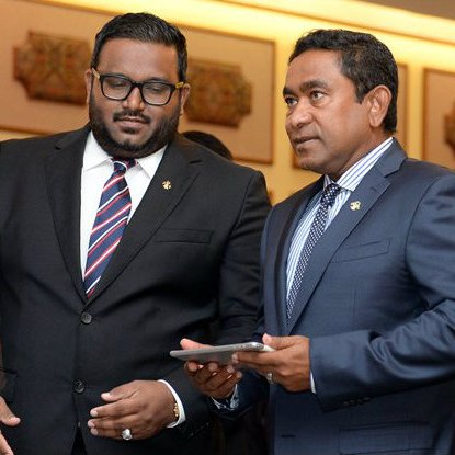 onthisdaymv's tweet photo. On this day: Sep 18, 2018
President Yameen implicated in corrupt island leases
New evidence was uncovered by the Organized Crime and Corruption Reporting Project (OCCRP)
https://t.co/X3AMPcD4wH https://t.co/pcJA2iu3EL