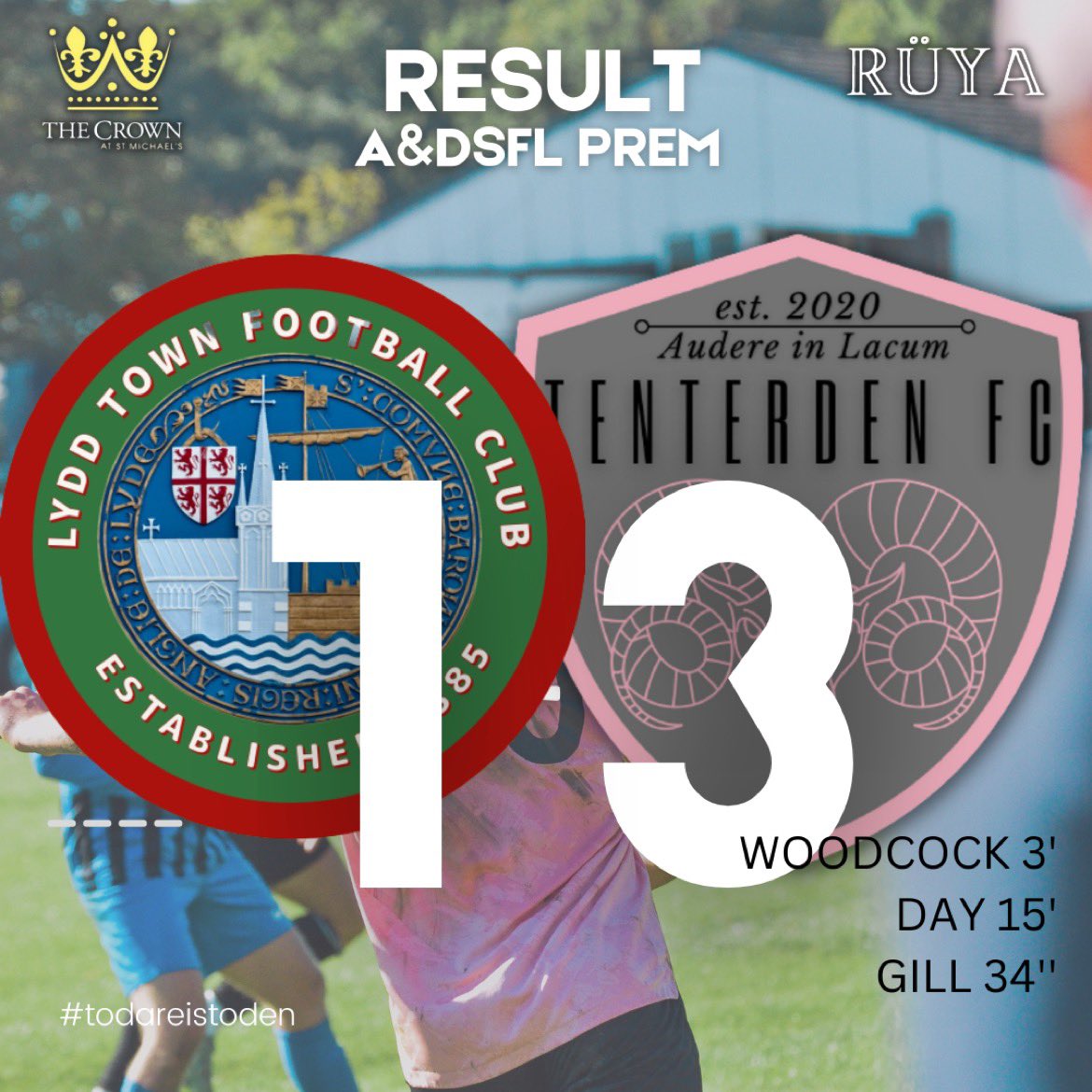 Yesterdays result, windy one.