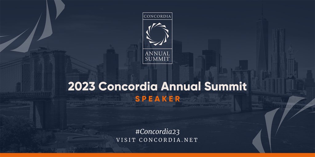 Thrilled to join #Concordia23 this week and speak about how the 2026 World Cup can be a catalyst for change and help build a better future for the next generation. #Legacy2026 @concordiasummit