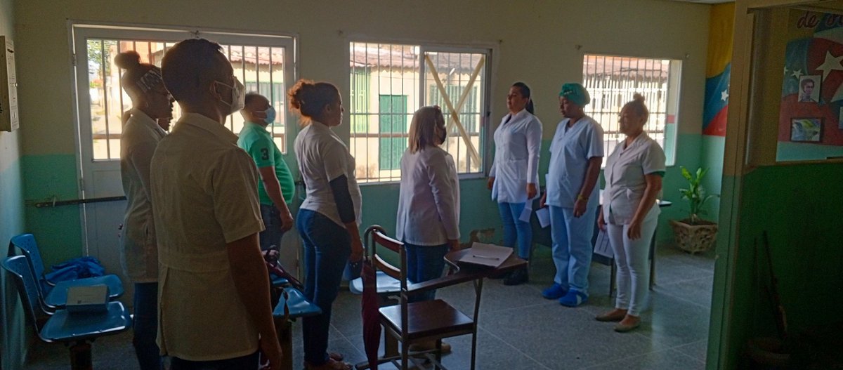 Matutino y entrega de Guardia en el CDI Luisa Cáceres de Arismedi
#CubaPorLaVida 
<a href="/cubacolabora/">Brigada Médica Estado Aragua</a> 
<a href="/ara_cordinacion/">Brigada Coordinación Aragua</a>