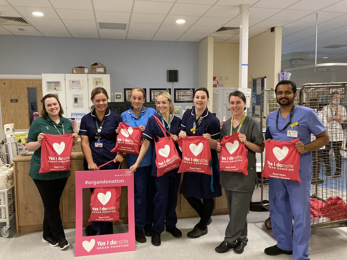 #OrganDonationWeek is a go! We’re spending the day spreading awareness and thanking our staff with goodies for all the hard work they do in supporting #OrganDonation. There’s no better week to #shareyourwishes and consider being a #lifesaver @NHSBT @UHNM_NHS #royalstokeotdt