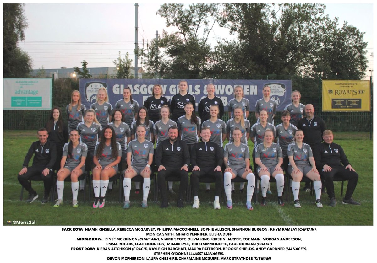 GlasgowGWFC's tweet photo. ⚫️🟣Squad photo Season 23/24🟣⚫️

 🫱🏼‍🫲🏻Shirt Sponsored - NCE Switch Gear https://t.co/8k2tJBvCUg