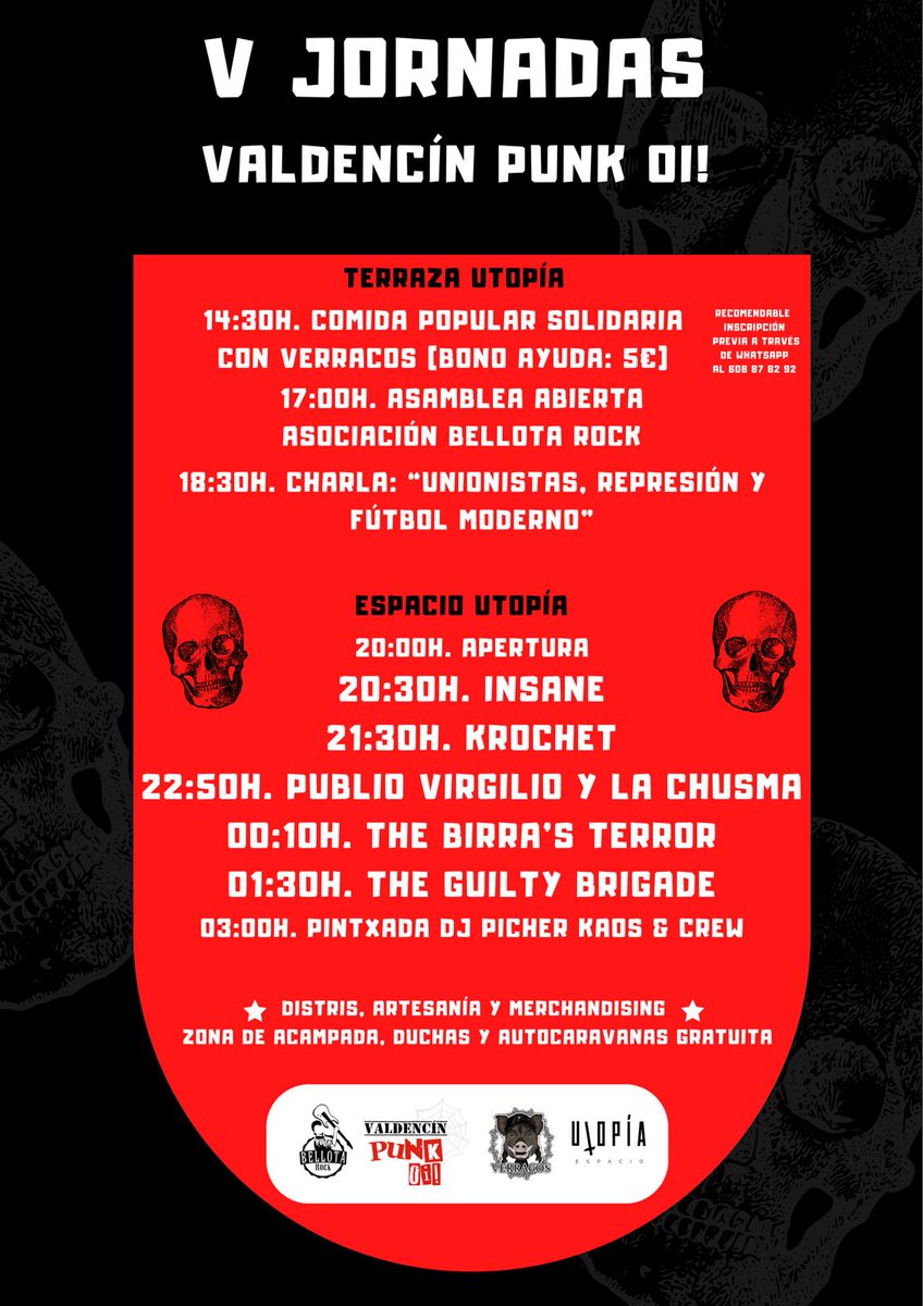 Este sábado estaremos en Valdecín participando en las jornadas organizadas por <a href="/La_Abadia/">La Abadía Valdencín</a>  <a href="/bellotarock/">Bellota Rock</a> en las que hablaremos sobre nuestro club y la represión en el fútbol.