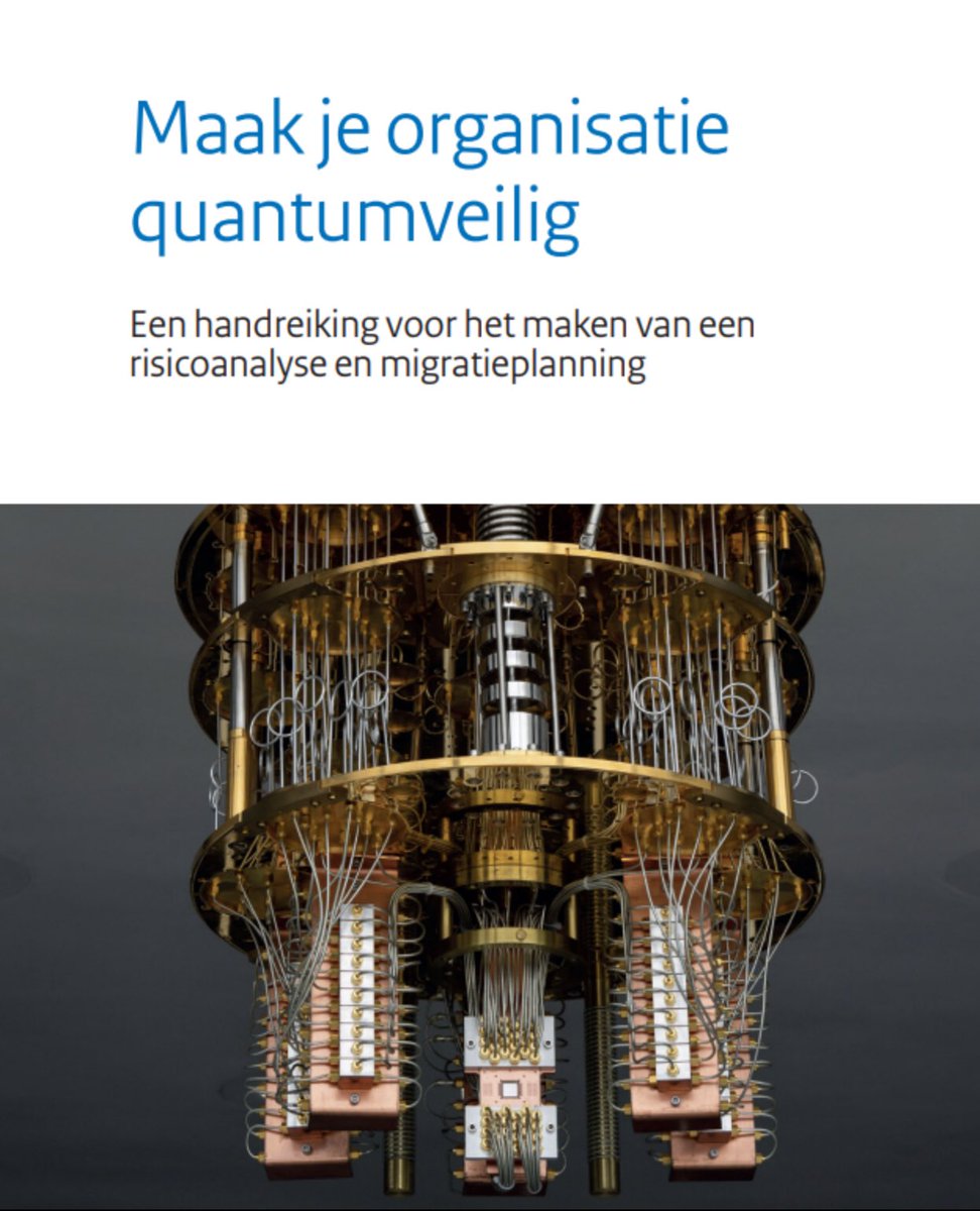 Hoe ver is jouw bedrijf of organisatie met quantumveilige cryptografie? Met deze handreiking van de AIVD en <a href="/ncsc_nl/">NCSC-NL</a> kunnen CIO’s, CTO’s en CISO’s aan de slag met het migratietraject 🔗 aivd.nl/actueel/nieuws…

#quantum #kwantum #PQC