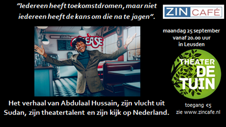 ZincafeLeusden's tweet photo. Maandag 25 september: zincafe met boeiend verhaal van Abdulaal Hussain. https://t.co/IDW8y5ORVQ