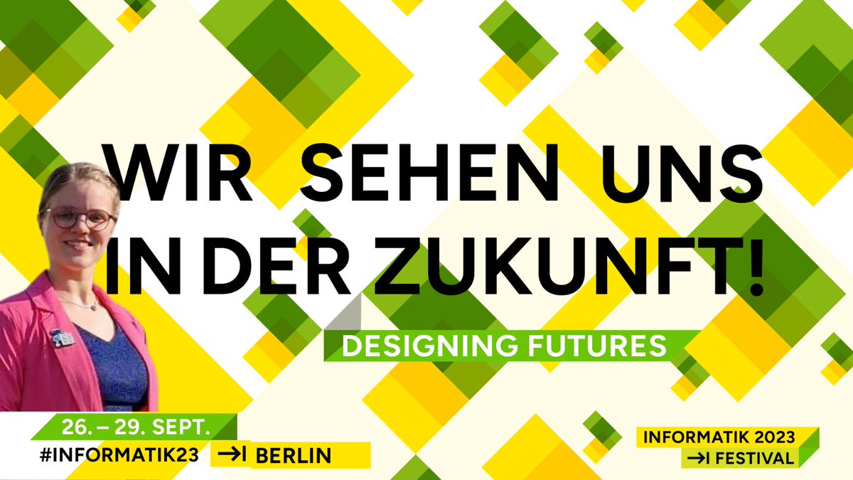 🚨‼️Studis aufgepasst!

Nächste Woche startet das Informatik Festival in Berlin 🥳🤓

Das Geile? 
👉🏻 Die Online-Tickets sind für Studierende gratis. 🙌

🗓️informatik2023.gi.de/Online-Program… 

🎟️🔗informatik2023.gi.de/registration_o…