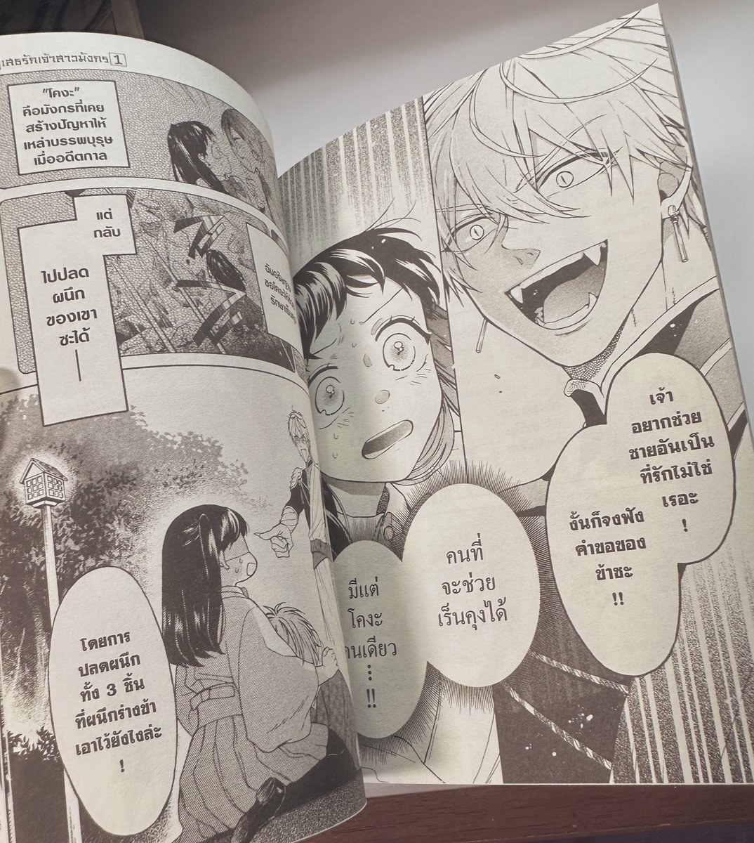 先日、タイ語版の「竜の花嫁お断り」1巻いただきました。タイ語、エキゾチックで素敵💓 
