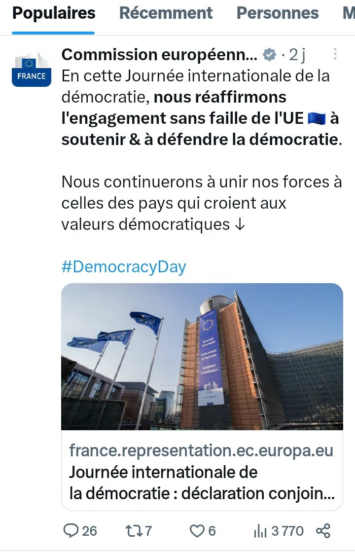 Il y a 2 jours, la Commission Européenne célébrait 🎉 la journée de la démocratie #DemocracyDay

2 jours plus tard, Paulo Rangel, membre du Parlement Européen, déclare: «l’histoire nous a toujours appris que le premier pas vers la dictature est la démocratie directe».😱